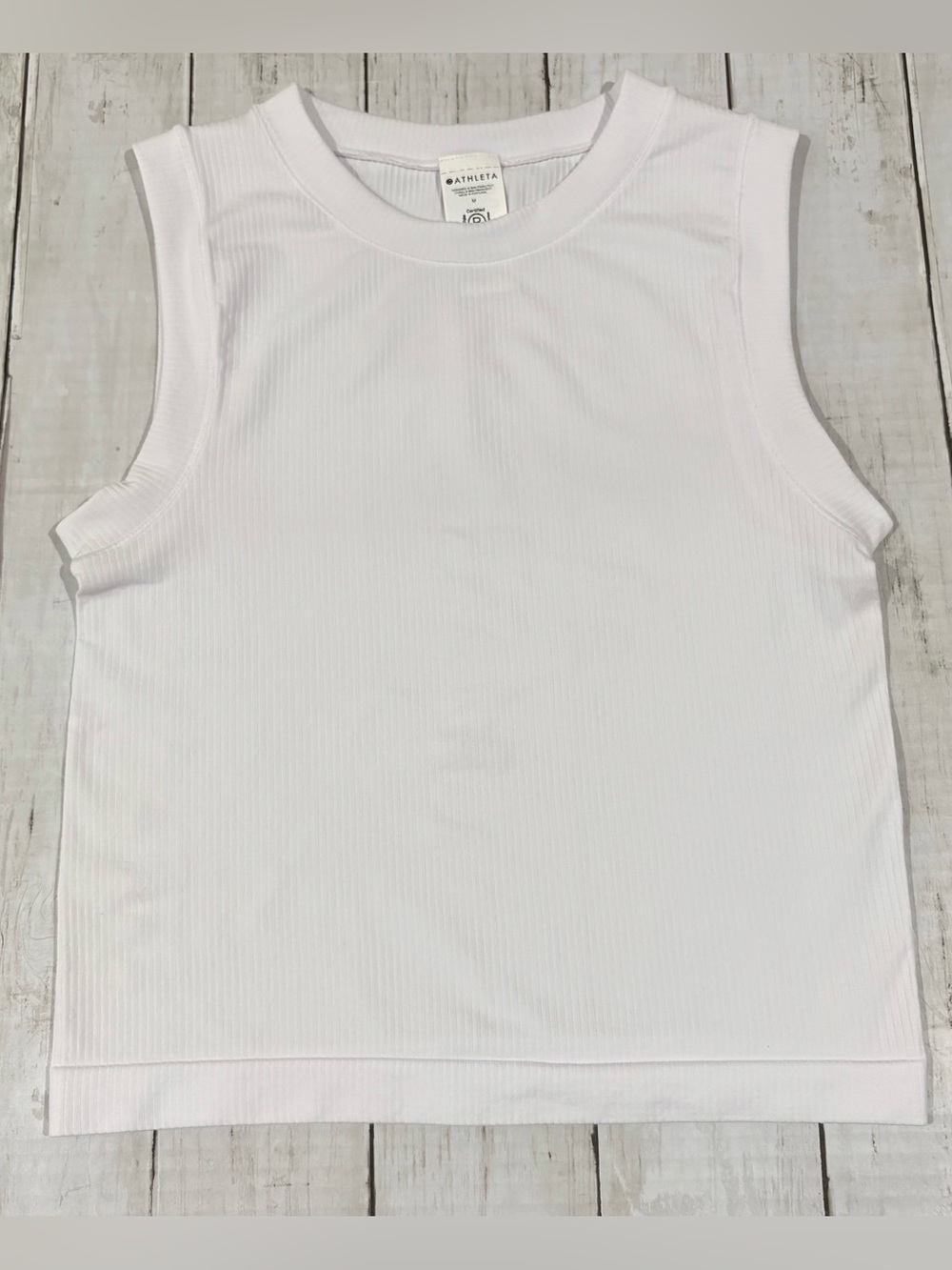 NEW! Athleta Renew Seamless Muscle Tank Top White Medium - Picture 6 of 11